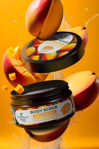 Seed Natural Herbs Mango Flavored Moisturizing Body Peeling - Nourishing Purifying 300 gr