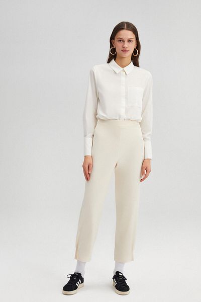 Touché Privé Hose aus geripptem Krepp