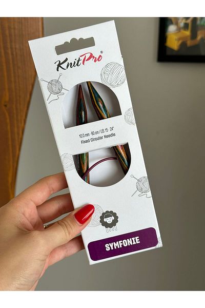 KnitPro Σουβλάκια Symfonie 60 cm Σταθερό Μήκος 10,0 mm