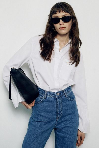 Touché Privé SPRINGED SLEEVE POPLIN SHIRT