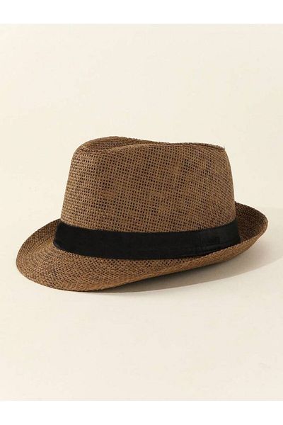 GYES Straw Fedora Hat Summer Unisex