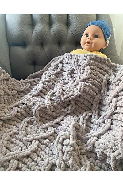 Alize Puffy El Örgüsü Bebek Battaniyesi