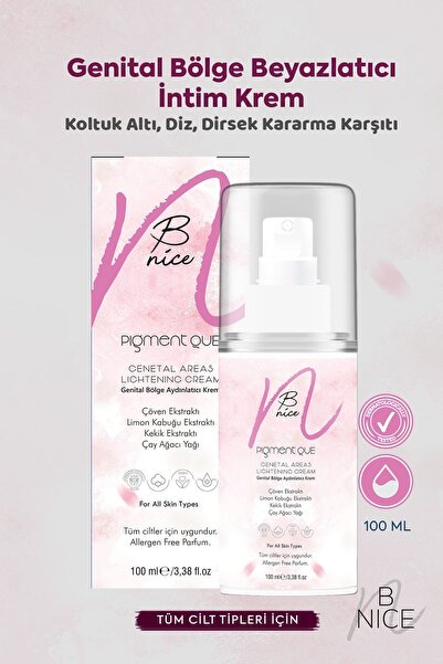 BNICE Genital Bölge Beyazlatıcı İntim Krem - Koltuk Altı Diz Dirsek Kararma Karşıtı - 100ML