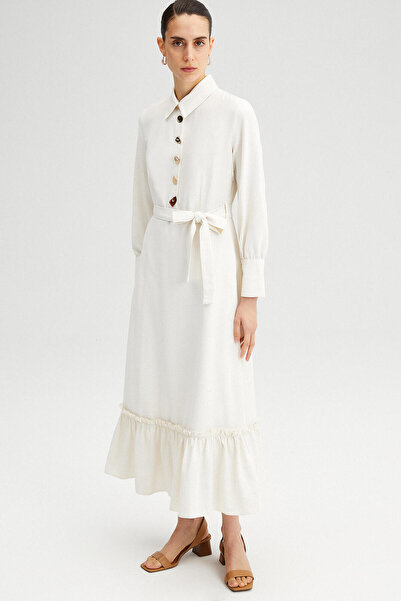 Touché Privé Dlouhé šaty na knoflíky