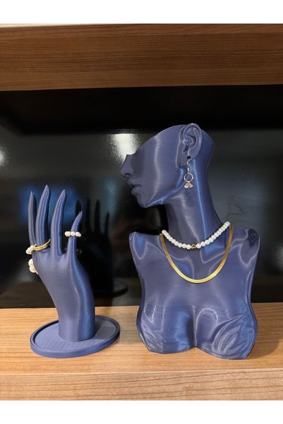 3desen Decorative Jewelry Manikin Display Stand 25 cm Medium Size Set of 2