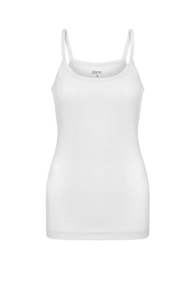TOLIN 1224 Model White Γυναικείο Αθλητής - 100% βαμβάκι, σωλήνες και λουράκια από κορδόνι