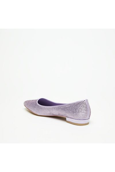 Flora Bella by Shoexpress Flora Bella Embellished Slip-On Pointed Toe Ballerina Shoes