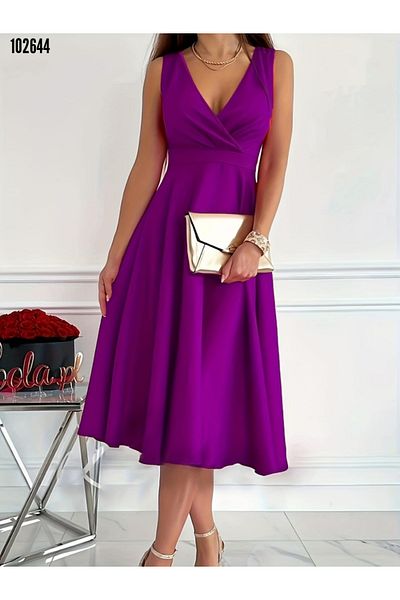 Kokosh moda Rochie midi evazată cu guler dublu - Femei
