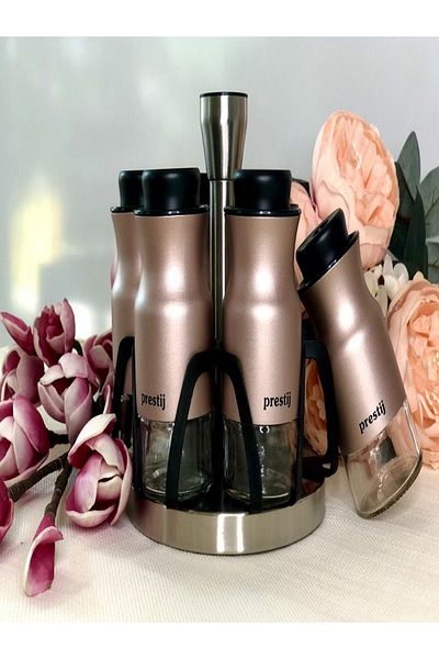 Prestij PRESTİJ 7-Piece Rose Rotary and Spice Set