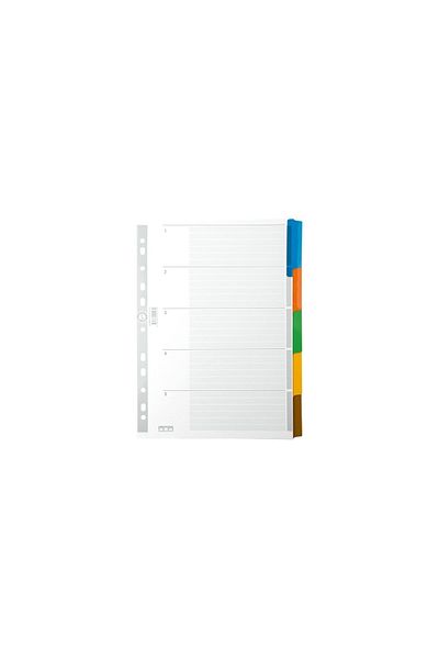 Bosphorus A4 Colored Bookmark Separator - Cardboard Cover and 5 Separation Sheets