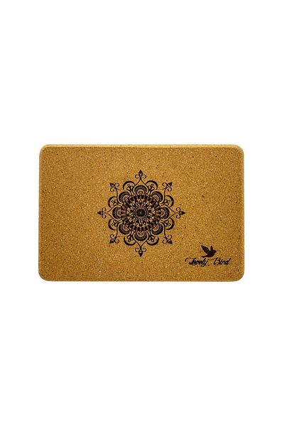 Lovelybird Mandala Patterned Mushroom Yoga Blog - 800 gr, 7.5x15x23.5 Cm (1 PC)