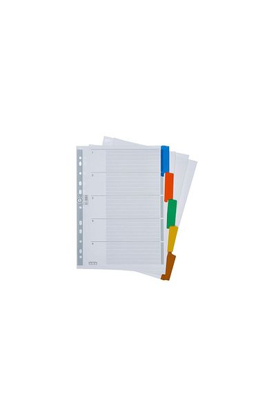 Bosphorus A4 Colored Bookmark Separator - Cardboard Cover and 5 Separation Sheets