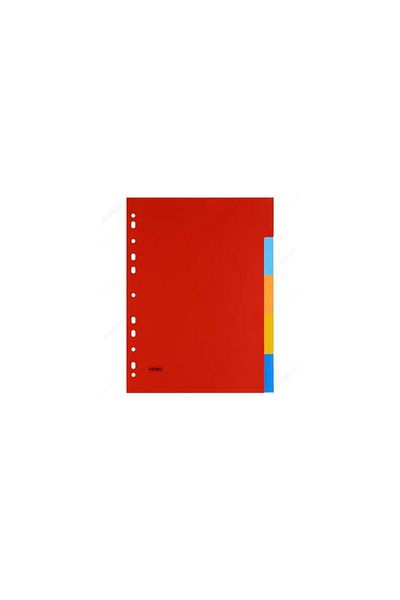 Bosphorus A4 Colored PVC Covered Bookmark Sepertor - 5 Separation Sheets