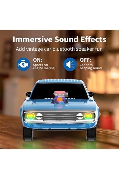 AWEI Kablosuz Hoparlör Bluetooth 1968 Retro Ride Araba Hoparlör ve FM Radyo USB SD AUX Girişli WS-1968