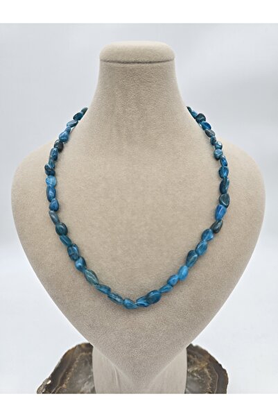 NBS Beautiful Naturel Stones Apatit ( Detoks taşı )  Doğal Taş Kolye ( huzur verir, zihni sakinleştirir )