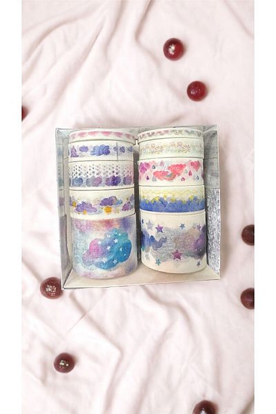 Marseliko Cloud Themed 10-Piece Washi Tape Set / Washi Tape / Bullet Journal / Scrapbook