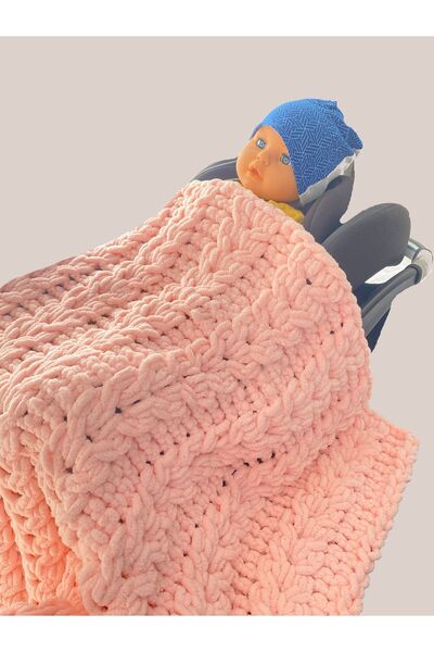 Alize Puffy El Örgüsü Bebek Battaniyesi