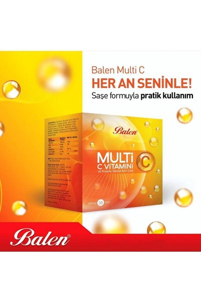 Balen Multi Vitamin C Propolis D3 and Zinc 3000mg (30 Chassis)