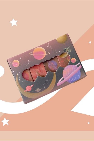 Marseliko Planet Rabbit Μαύρο Σετ 4 Ταινιών Washi Tape / Washi Tape / Bullet Journal / Scrapbook