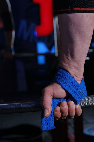 Dex Supports Lasting Energy Blue Lifting Straps - 2 Pack Padded
