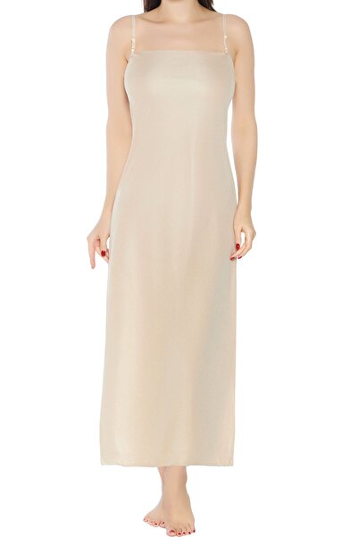 Lorelm Uzun Kombinezon Elbise Içi Tam Boy Astar Askılı