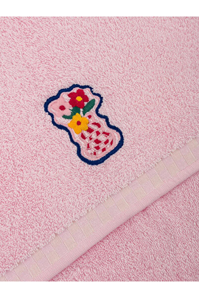 LC Waikiki LCW HOME 50x80 Cm Flower Embroidered Face Towel