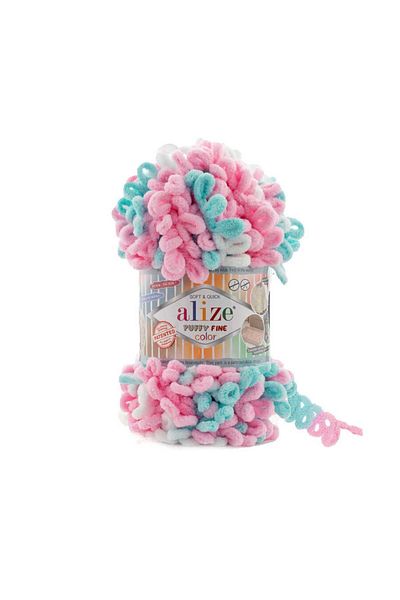 Alize Puffy Fine Color 6377 (5 Τεμάχια) Πλεκτό Σχοινί