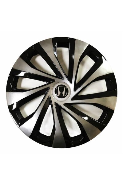 SAHLAN Honda Jazz Uyumlu 14 Inç Piano Black Siyah Jant Kapağı 4 Adet