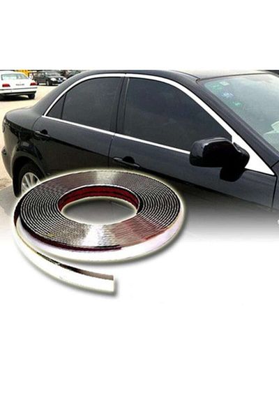 SAHLAN Vehicle Inside and Outside 3d Chrome Decorative Nickel Plates 9mm X 3 Meters