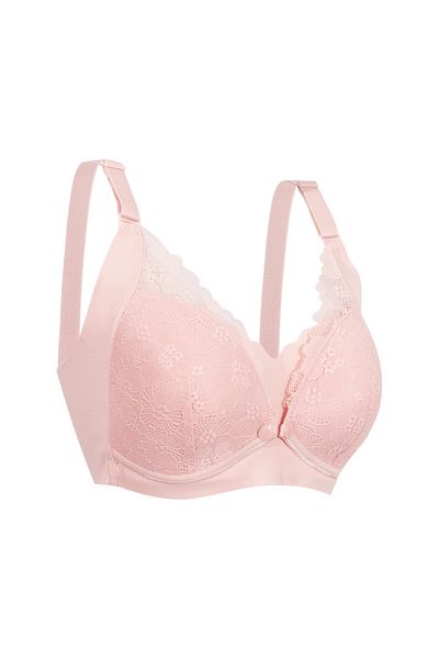 OKUS - Pretty Lace Annelik ve Emzirme Sütyeni - Pembe - Büyük