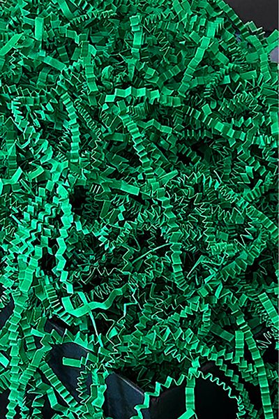 Verahed Cropped Z Zigzag Pine Green Pelur Cropped Paper 100 grams Dark Green Ornamental Filling Material