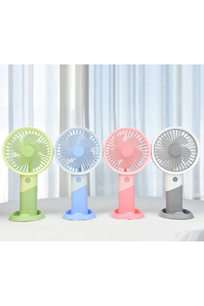 Enshall Yeni 2IN1 Taşınabilir Şarjlı El Fanı Masa Üstü Mini Vantilatör Soğutu...