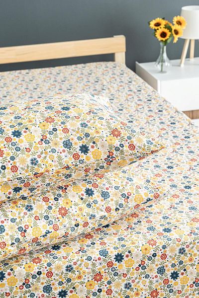 Soley طقم ملاءات قطنية مفردة من ليبرتي - 120x200 مطاط