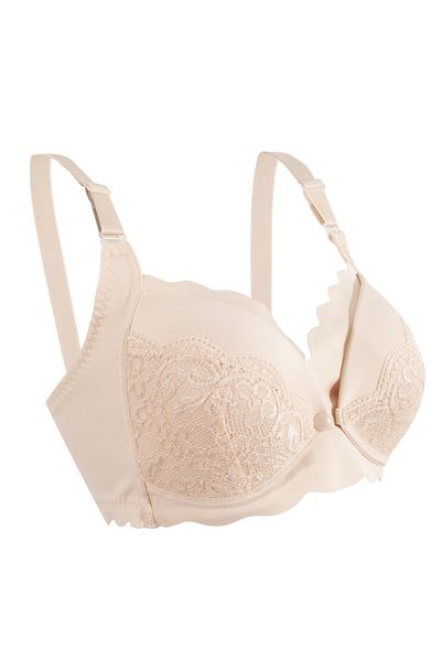 OKUS - Elegant Seamless Maternity & Nursing Bra - Beige - Medium