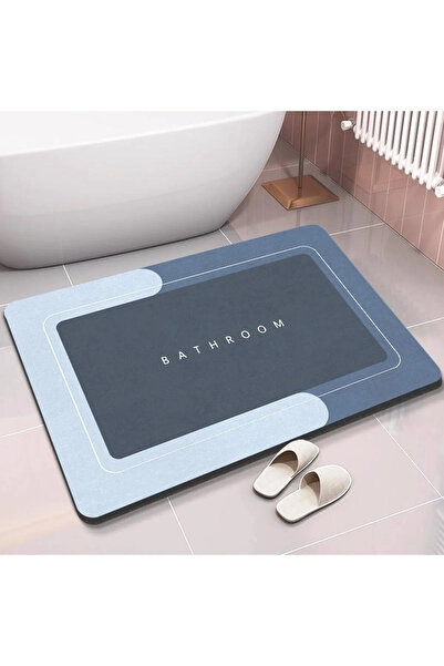 Ankanorm Banyo Paspası Süper Su Emici Kaymaz Tabanlı Paspas Banyo Paspası Diatomit Paspas Süper Emici Paspas