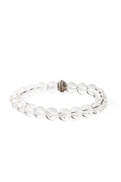 Zeynep Büyükbay 8mm Sphere Cut Natural Crystal Quartz Bracelet