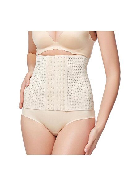Hotaqua Women's Beige 6 Level Perforated Flexible Corset
