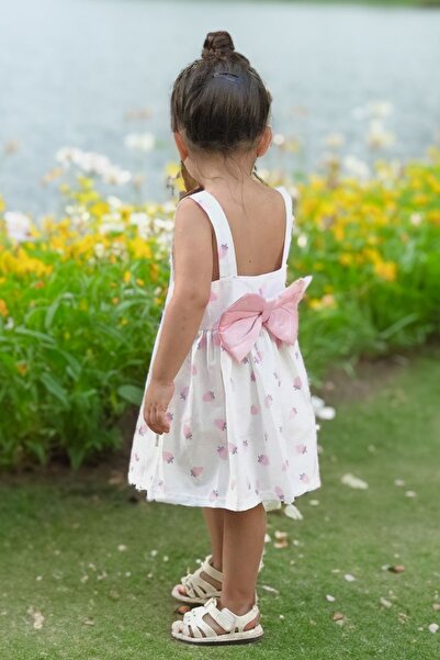 Baby Animals Yazlık Elbise Kısa Kollu Kız Çocuk Elbise Bebek Giyim Kız bebek ...