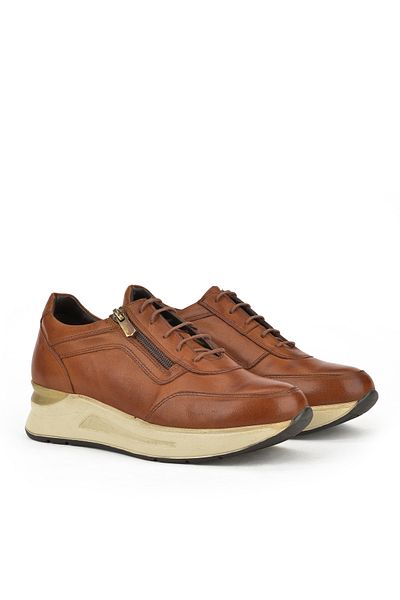 Ziya , Women's Genuine Leather Casual Shoes1411022z2225 Tan