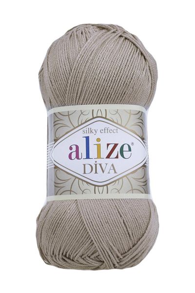 Alize Μπεζ νήμα πλεξίματος Diva Χειροποίητο Κωδικός χρώματος 167 1 Τεμάχιο