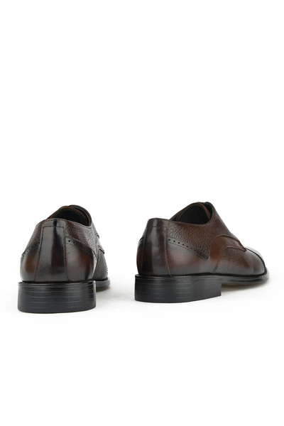 Ziya Ανδρικά κλασικά παπούτσια από γνήσιο δέρμα - 14148z801 καφέ