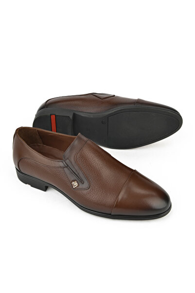 Ziya , Ανδρικά παπούτσια από γνήσιο δέρμα μικρού μεγέθους 141745z4166 Καφέ