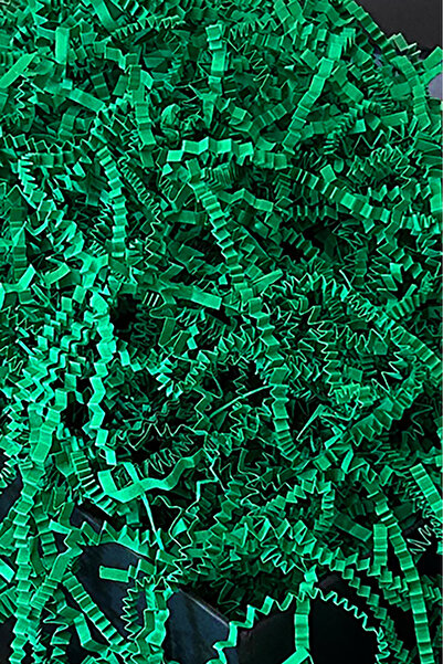Verahed Cropped Paper Zigzag Paper Pelur Paper Cropped Paper Pine Green Dark Green 500 gr Filling Material