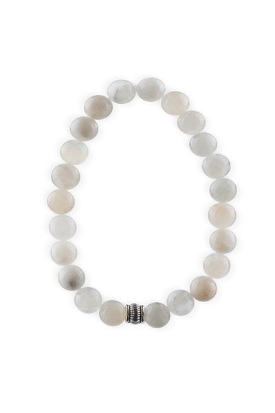 Zeynep Büyükbay 8mm Sphere Cut Natural Moonstone Bracelet