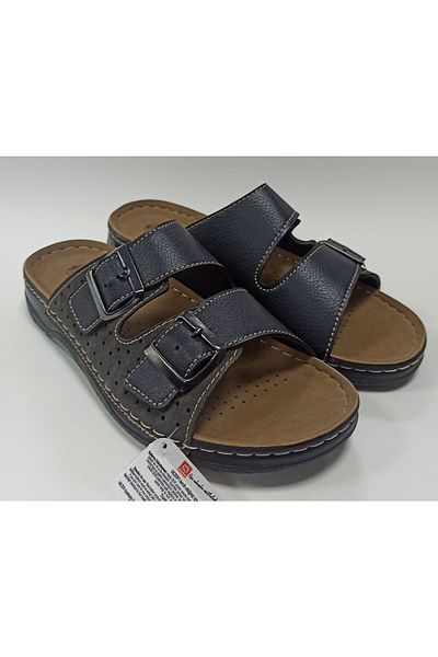 GEZER Anatomical Sole Adjustable Double Buckle Daily Men's Slippers