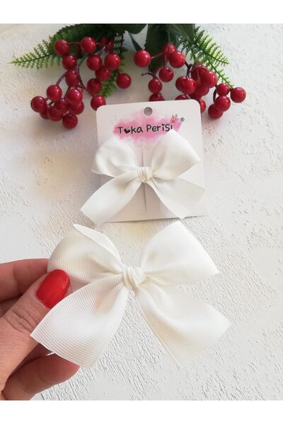 Toka Perisi White Ribbon Bow Buckle