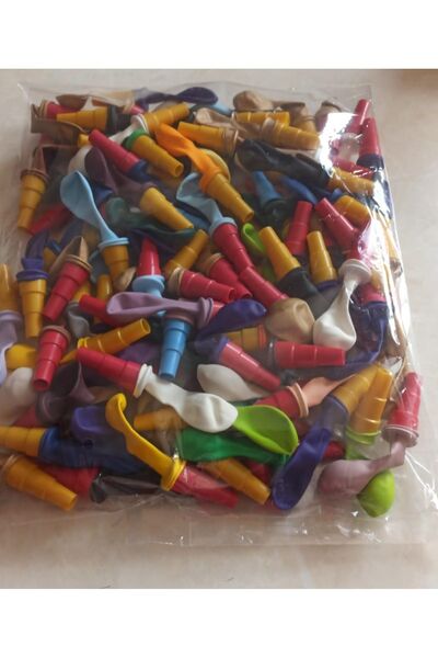 Balon Balloon Whistle with Whistle 50 Pieces