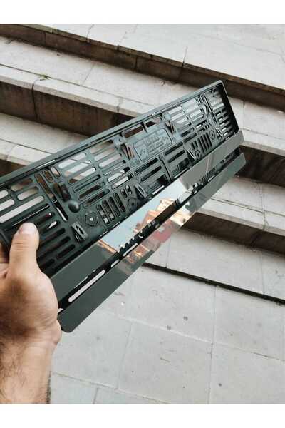 Aksaray Tasarım Atölyesi Plakalık Lazer Kesim Pleksi (2 Adet) METALİK GRİ PİY...