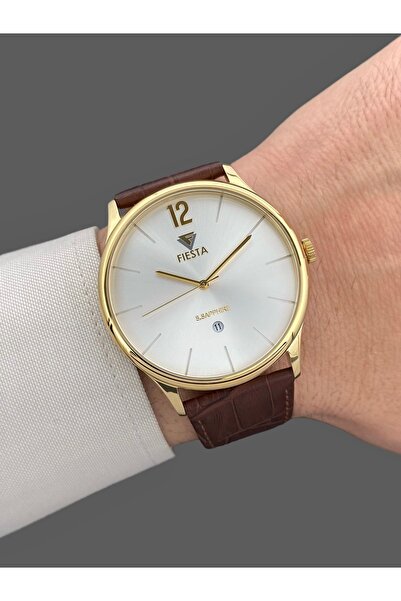 Fiesta Erkek Kol Saati Orijinal 2 Yıl Garantili 5 ATM Su Geçirmez 44mm Hakiki...