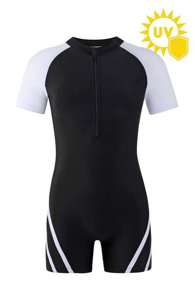 İYİBU Children's UV Protection Short Sleeve Swimming Jumpsuit Swimsuit Pool And Sea Swimsuit Kids Swimwear Unisex